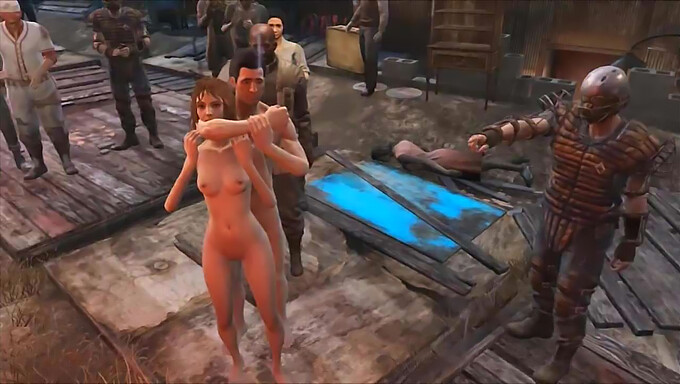 Fani Kreskówek Fallout 4 Cieszą Się! Publiczny Seks Grupowy W Diamond City