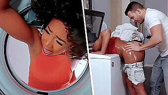 Milf'S Big Ass Gets Fucked Hard In The Laundry Room